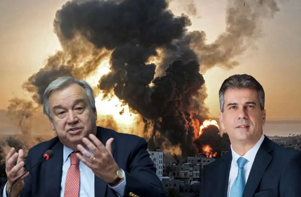 antonio guterres eli cohen israele gaza 