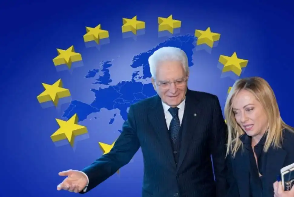 europa unione europea sergio mattarella giorgia meloni