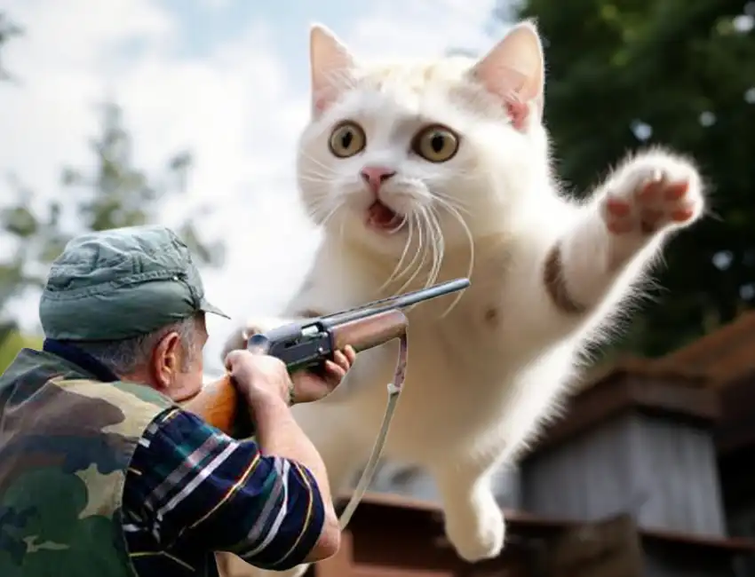 gatto ucciso a gualdo tadino fucile cacciatore