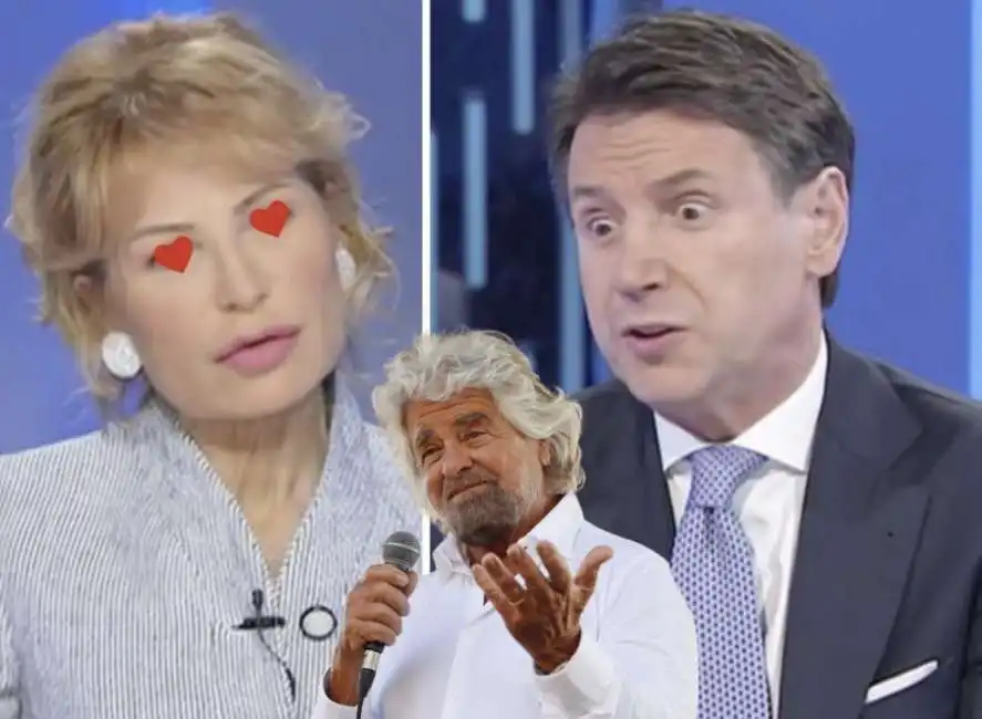 lilli gruber giuseppe conte beppe grillo