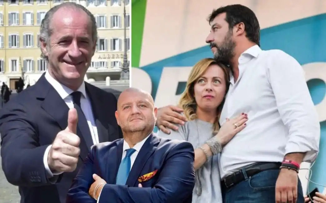 luca zaia matteo salvini giorgia meloni roberto marcato 