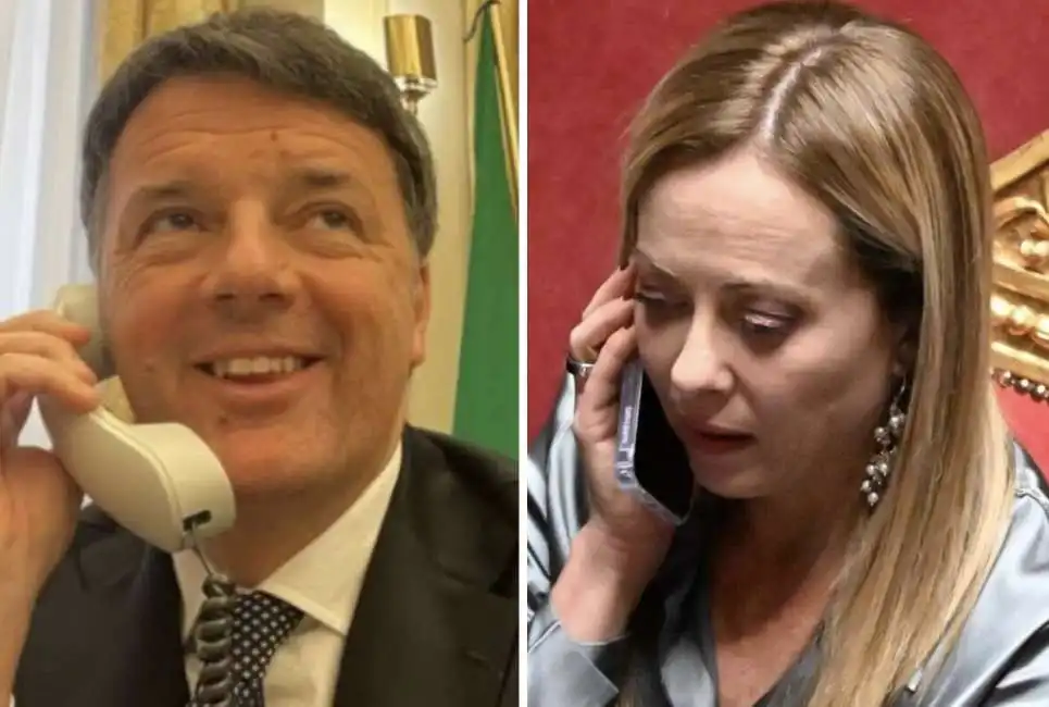 matteo renzi giorgia meloni telefono 