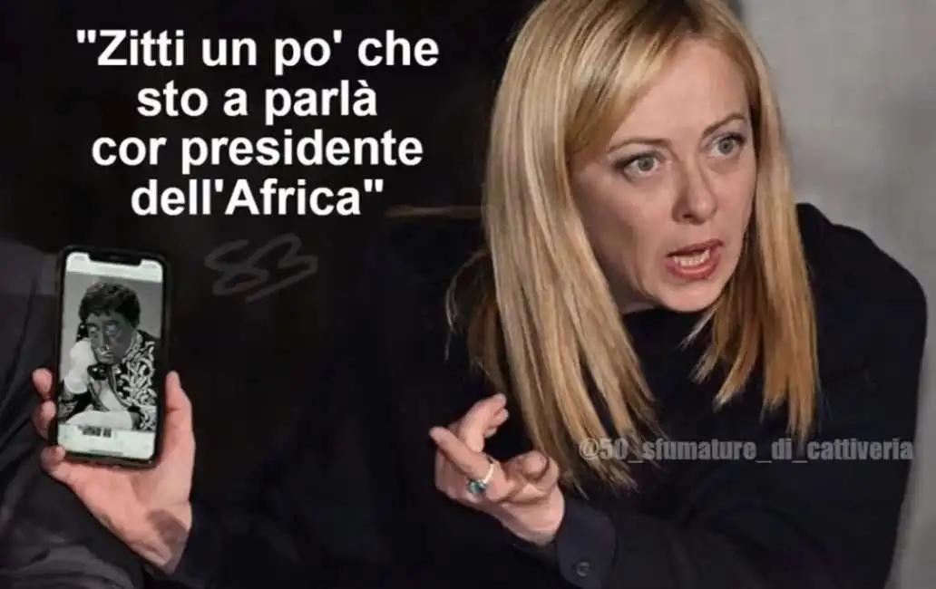 meme sullo scherzo a giorgia meloni - by 50 sfumature di cattiveria