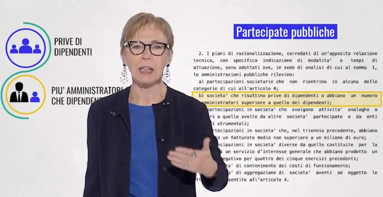 milena gabanelli - societa partecipate 