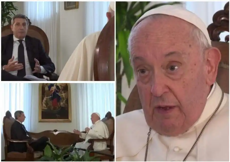 papa francesco intervistato da gian marco chiocci