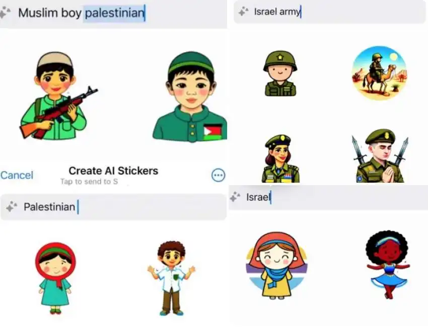 sticker whatsapp iraele palestina 