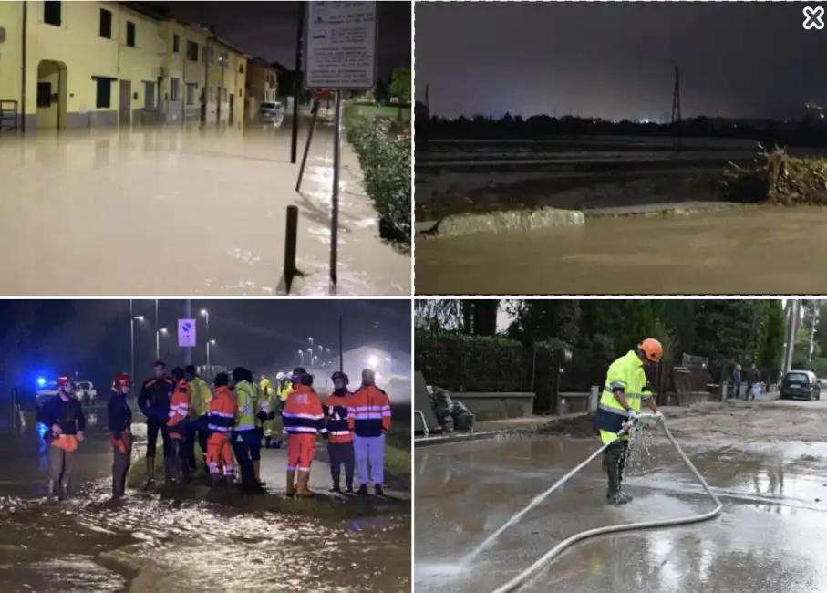 torrente bagnolo esondato a prato 