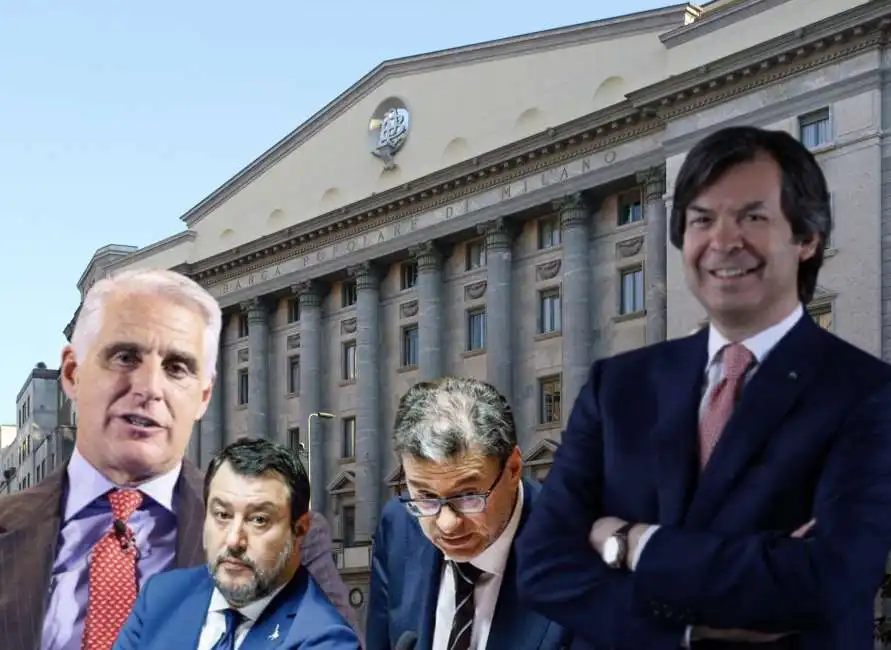 andrea orcel matteo salvini giancarlo giorgetti carlo messina 