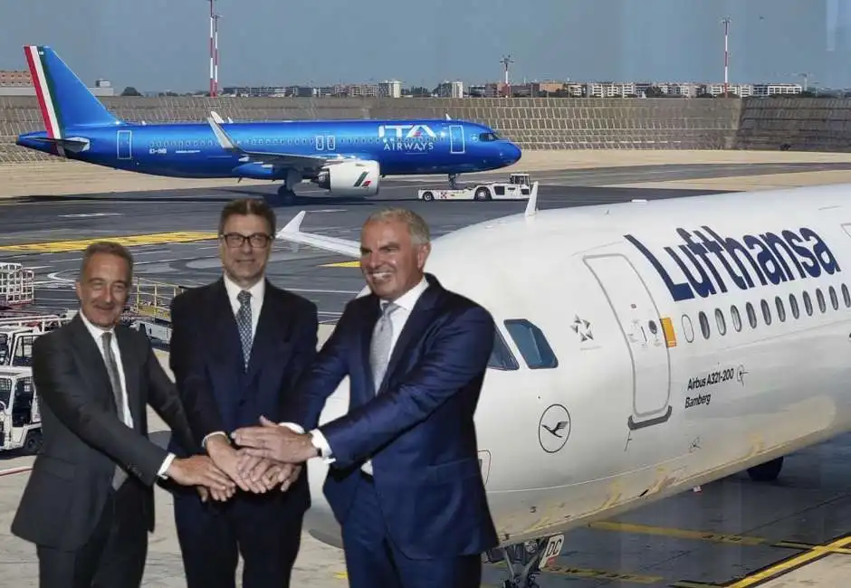 antonino turicchi giancarlo giorgetti carsten spohr ita airways lufthansa