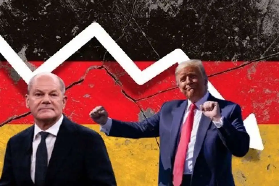 germania crisi economica donald trump olaf scholz