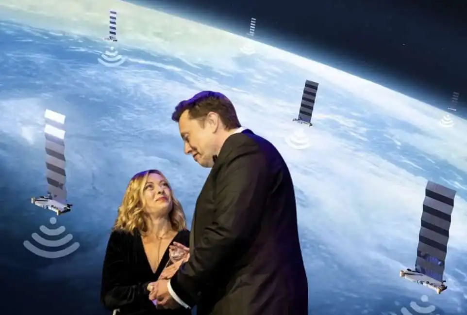 giorgia meloni elon musk starlink 