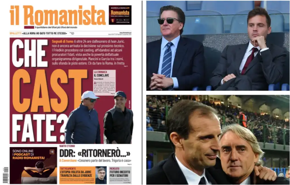 il romanista friedkin mancini allegri