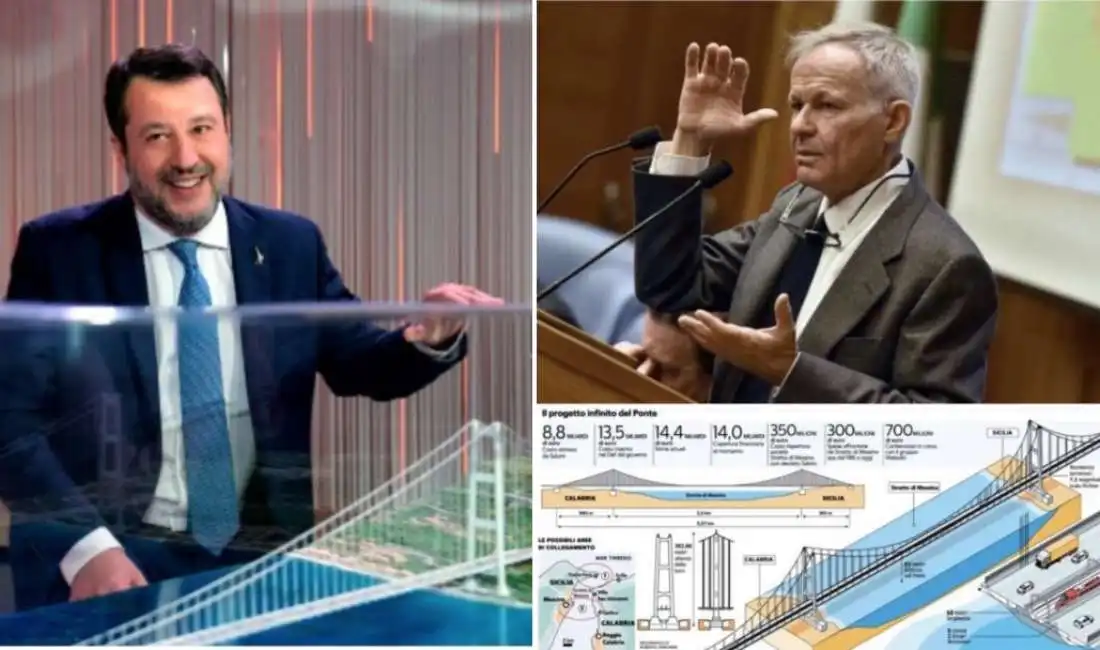 ponte sullo stretto di messina matteo salvini presidente istituto nazionale di geofisica e vulcanologia carlo doglioni, 