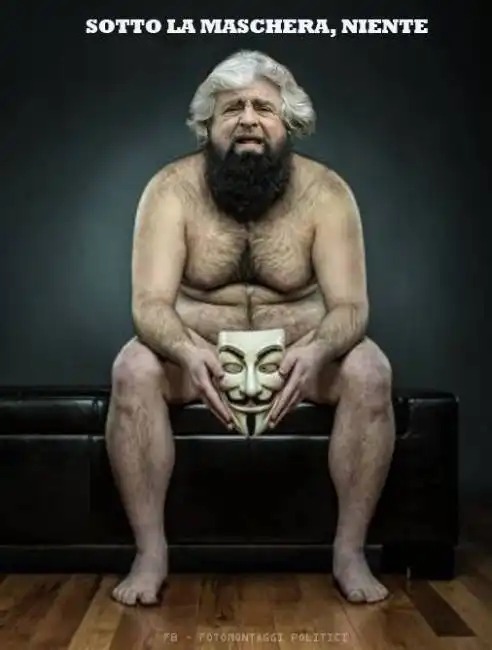 beppe grillo e la maschera