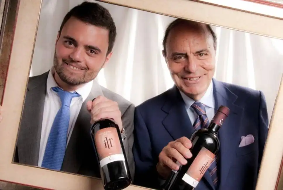 federico e bruno vespa con il loro vino