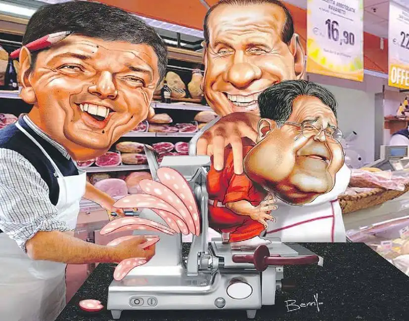 matteo renzi silvio berlusconi romano prodi by benny