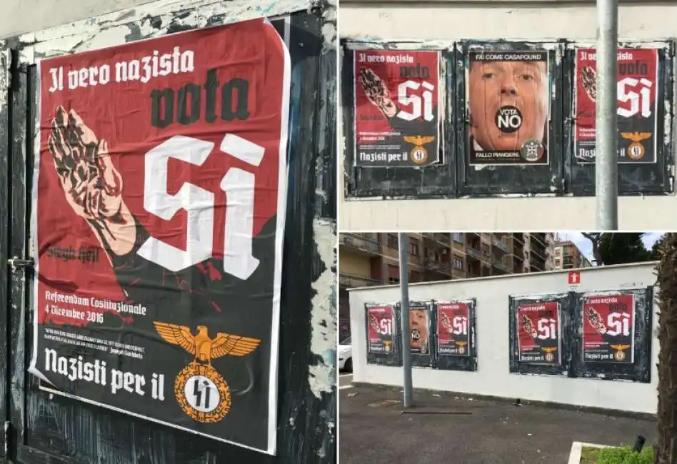 i nazisti per il si al referendum