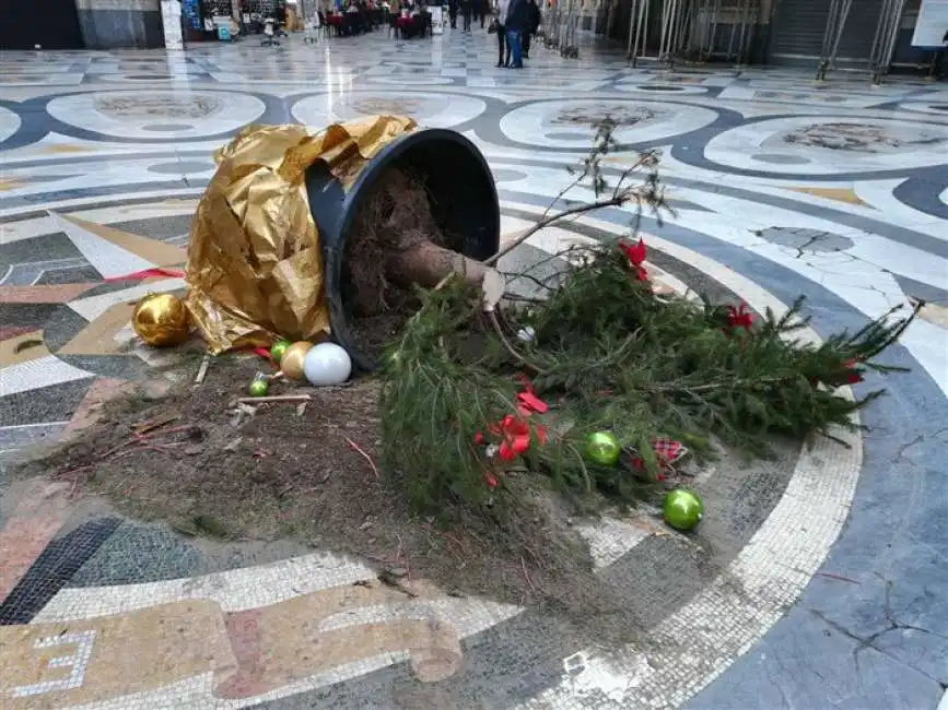 albero di natale alla galleria umberto a napoli 