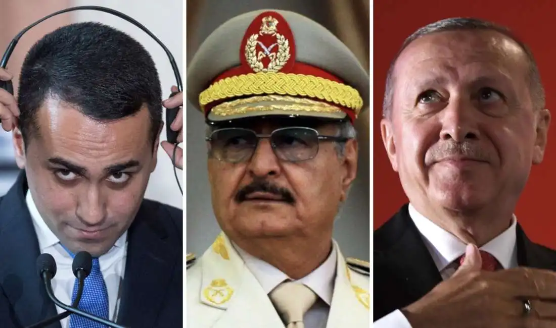 luigi di maio khalifa haftar recep tayyip erdogan