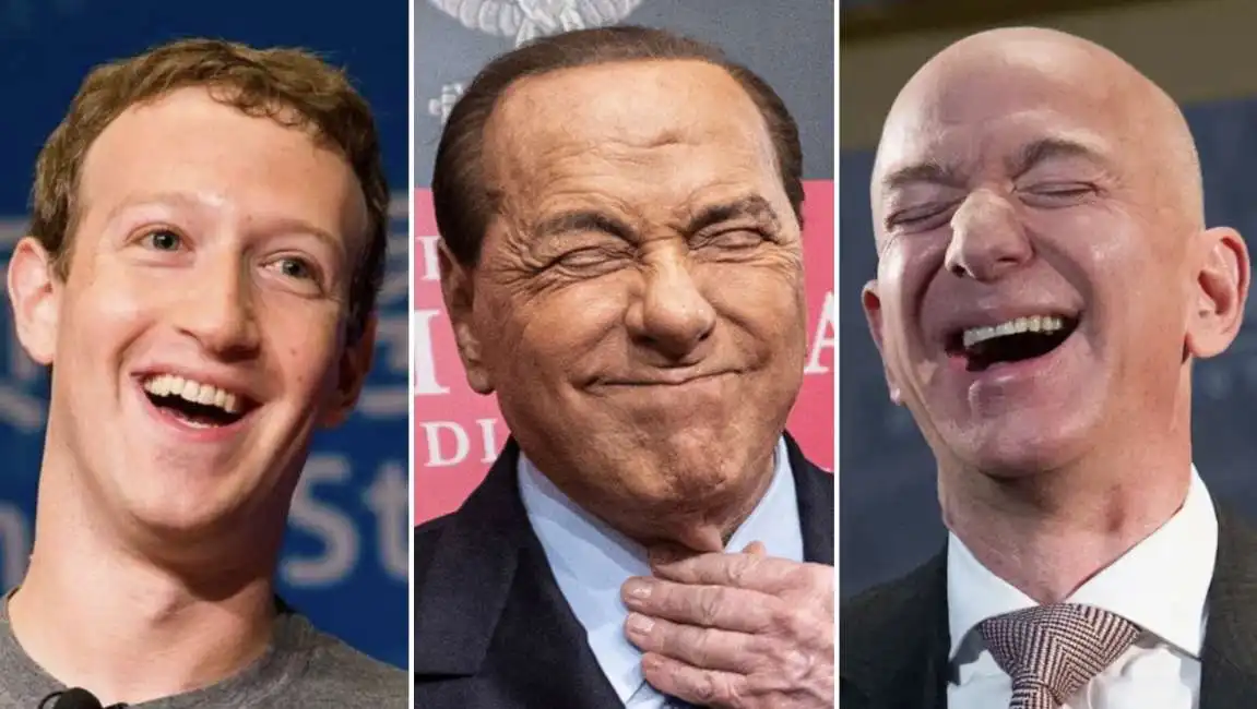 mark zuckerberg silvio berlusconi jeff bezos