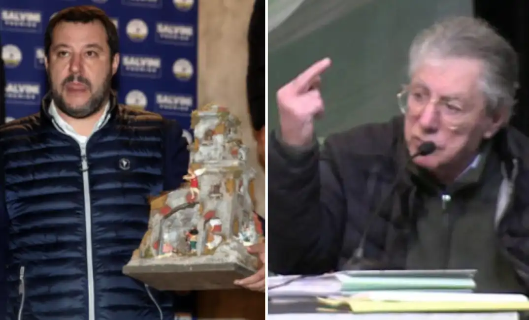 matteo salvini umberto bossi congresso lega