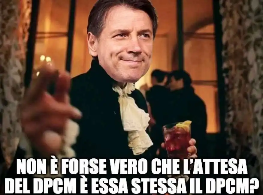 giuseppe conte meme dpcm