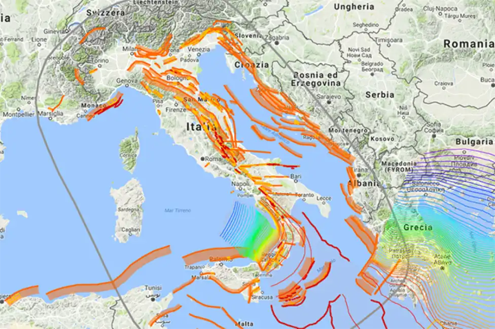 ingv faglie italia terremoto