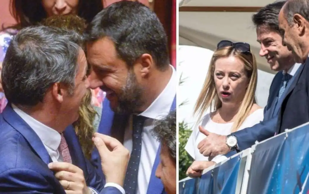 matteo renzi salvini giorgia meloni giuseppe conte