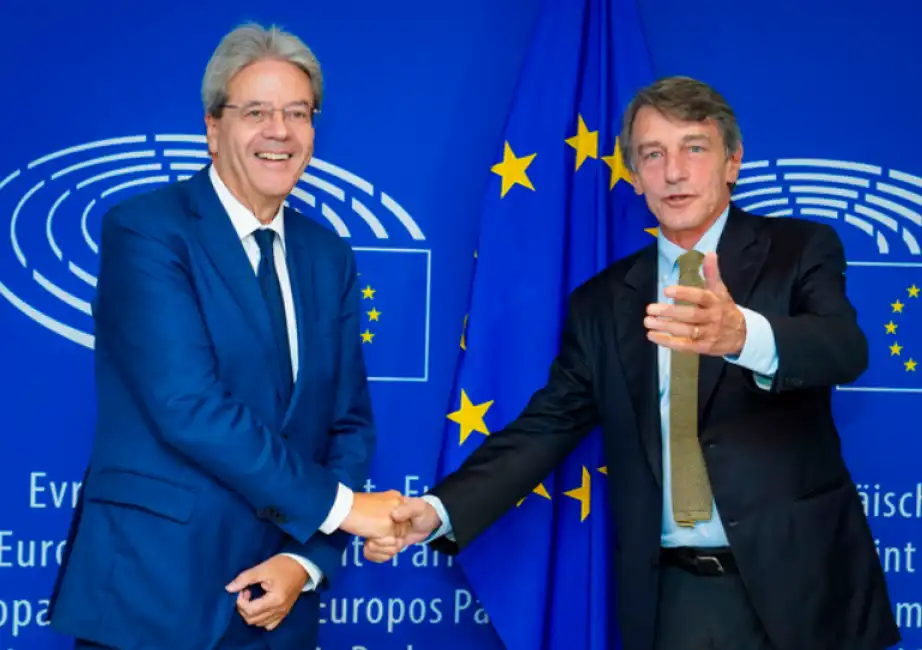 paolo gentiloni david sassoli