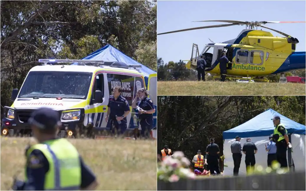 australia incidente castello gonfiabile