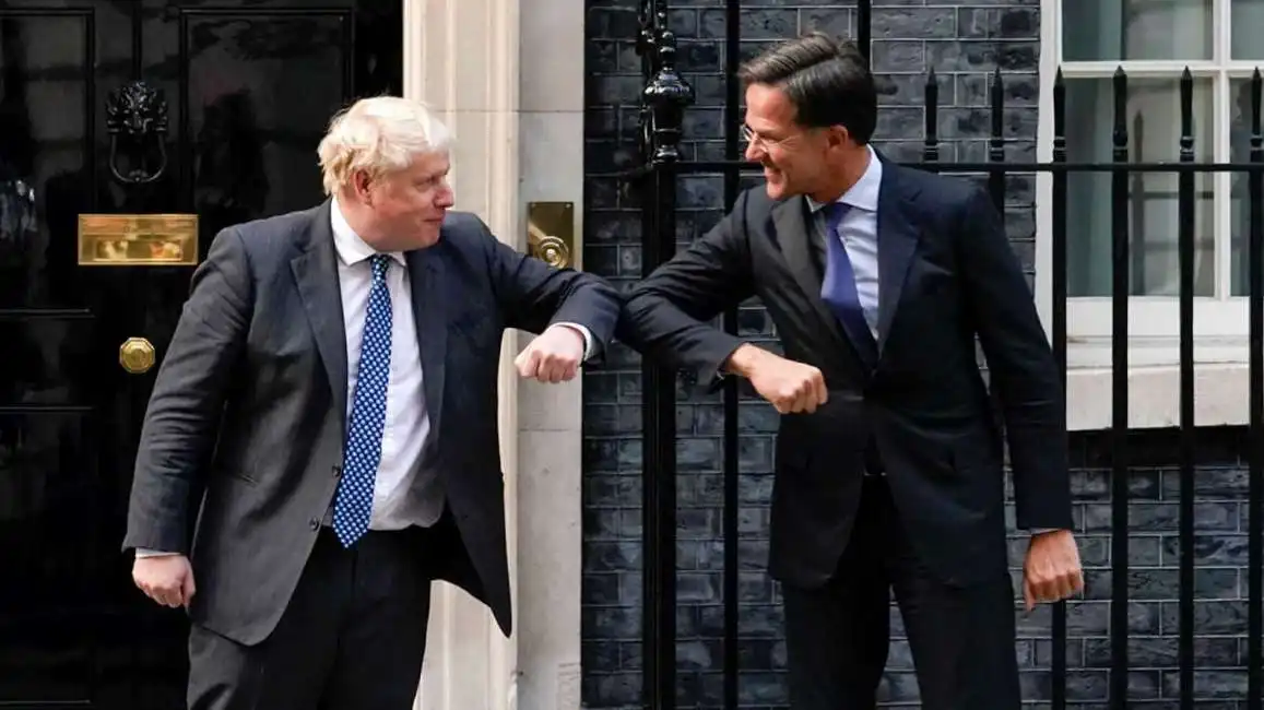 boris johnson mark rutte 