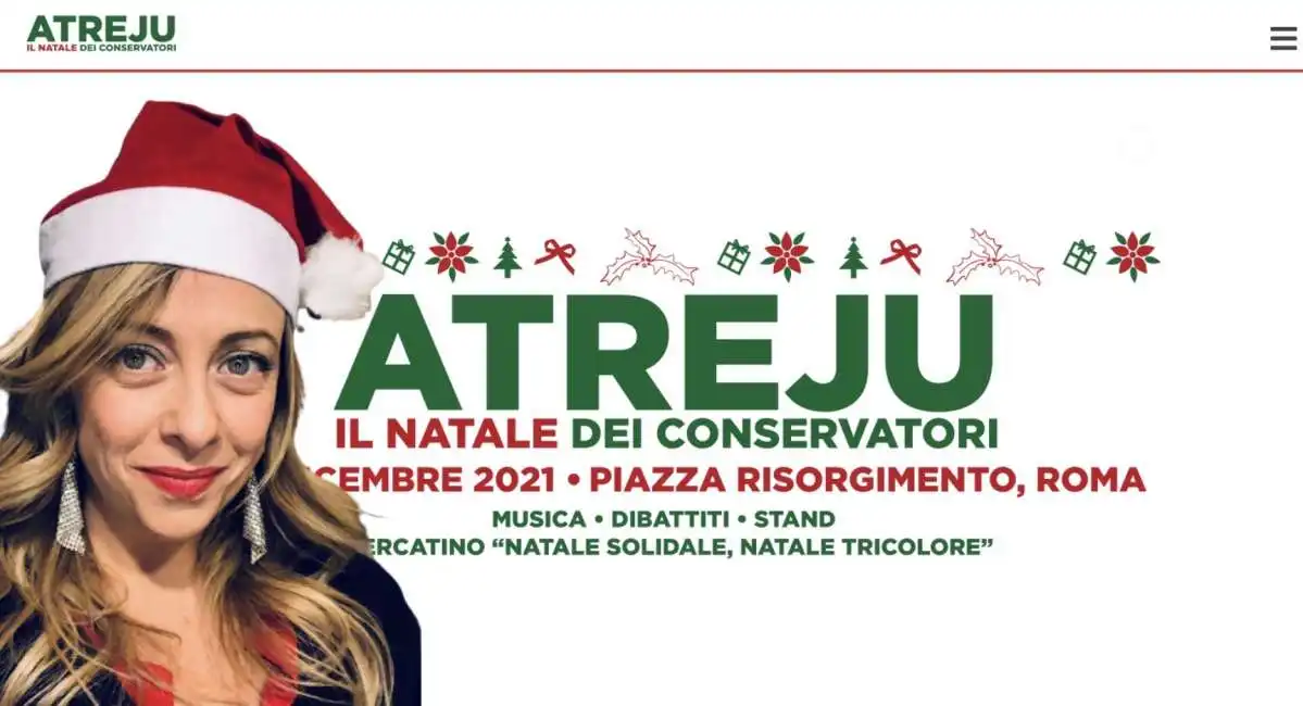  giorgia meloni atreju 2021 - il natale dei conservatori 