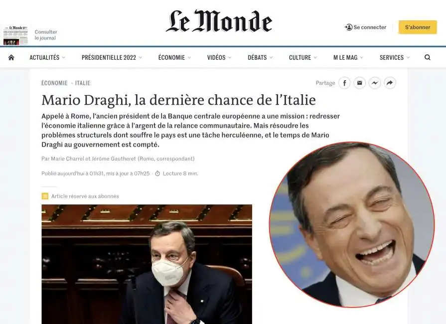 le monde mario draghi 