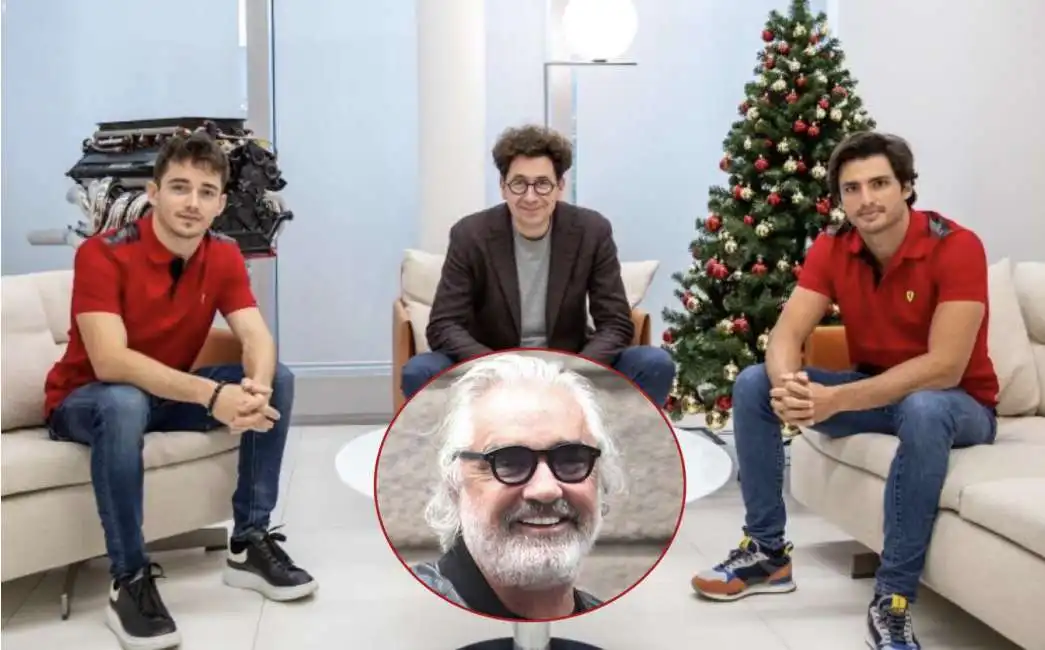 mattia binotto charles leclerc carlos sainz flavio briatore 