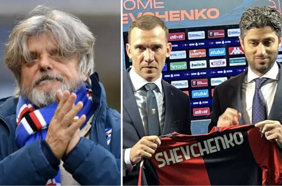 sampdoria genoa ferrero shevchenko