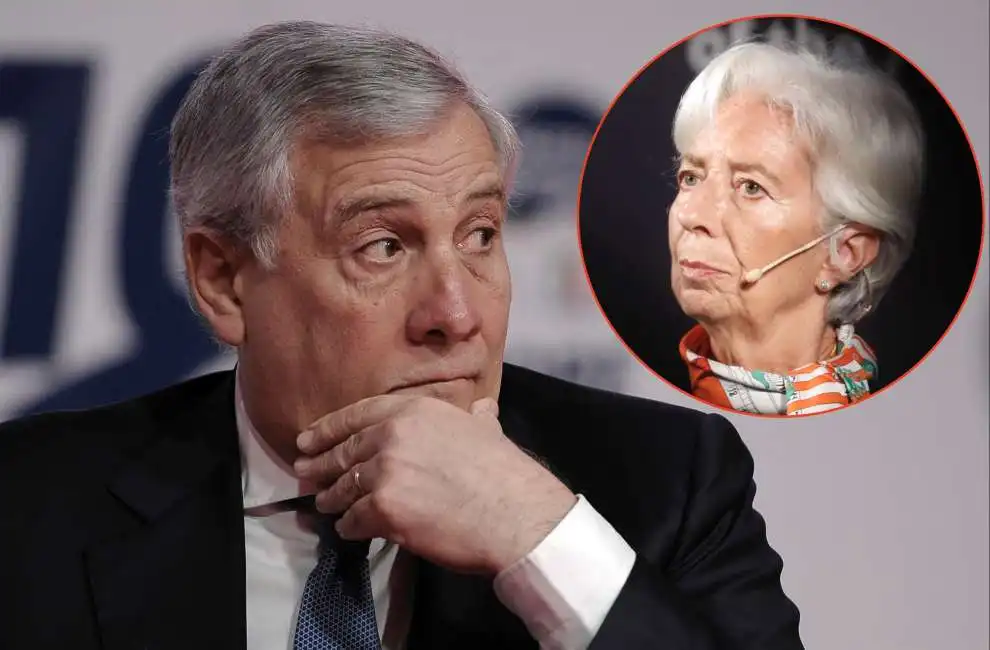 antonio tajani christine lagarde 