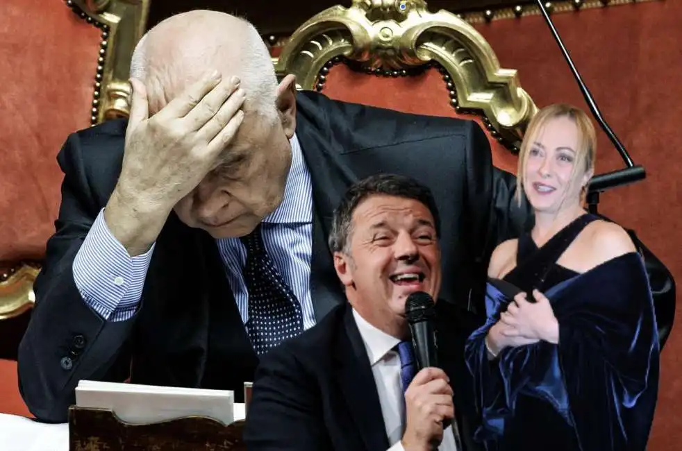 carlo nordio matteo renzi giorgia meloni 