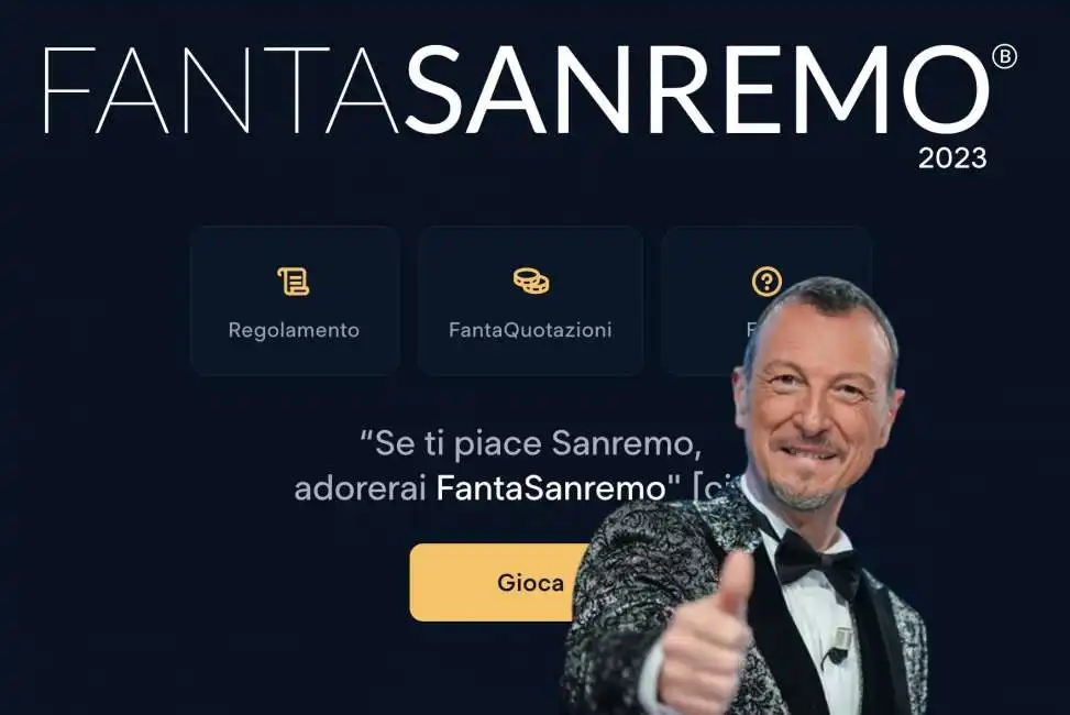 fantasanremo amadeus sanremo