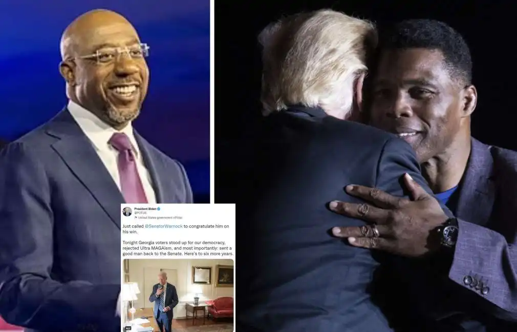 georgia raphael warnock herschel walker joe biden donald trump 