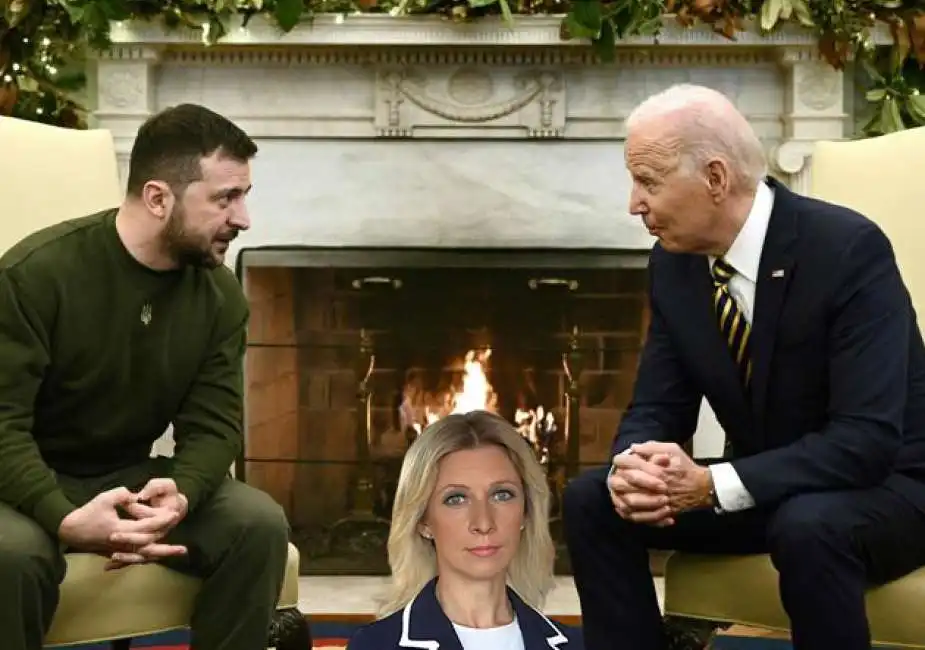 zelensky biden maria zakharova