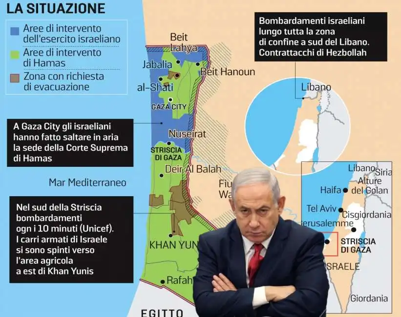 benjamin netanyahu israele gaza