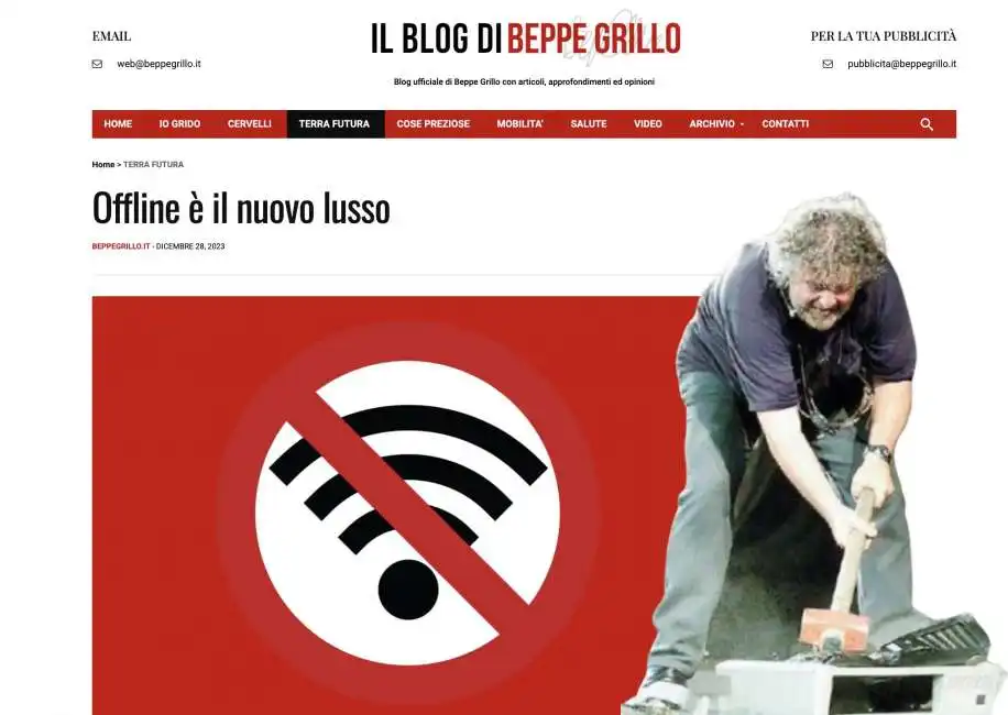 beppe grillo computer 