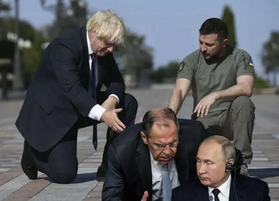 boris johnson volodymyr zelensky vladimir putin 