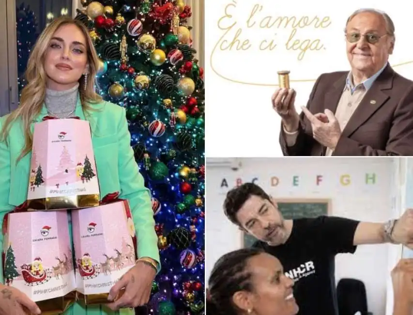 chara ferragni renzo arbore alessandro gassmann beneficenza 