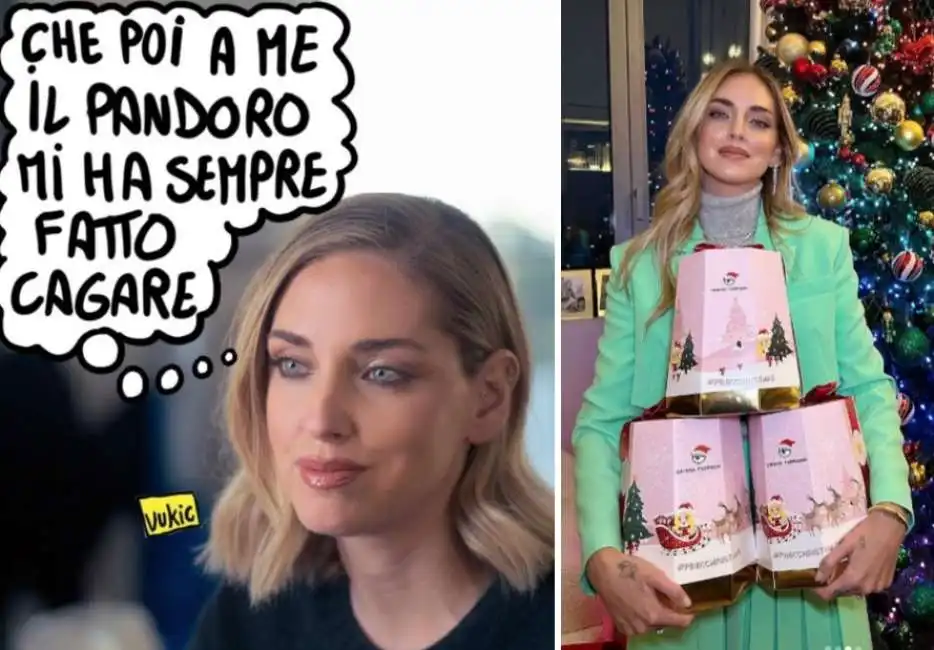 chiara ferragni pandoro balocco vignetta vukic