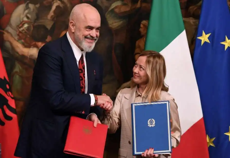 edi rama giorgia meloni albania