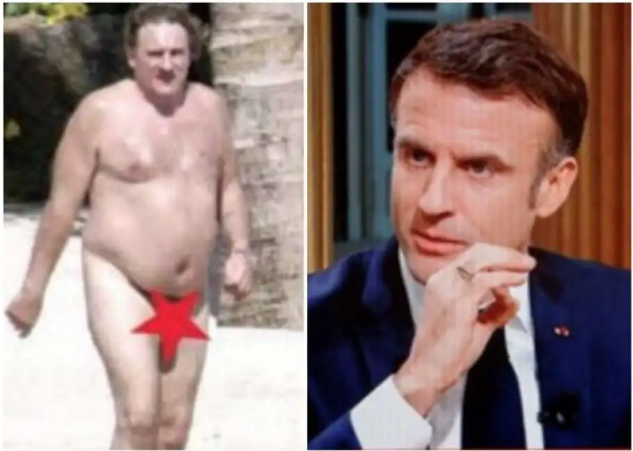 emmanuel macron gerard depardieu