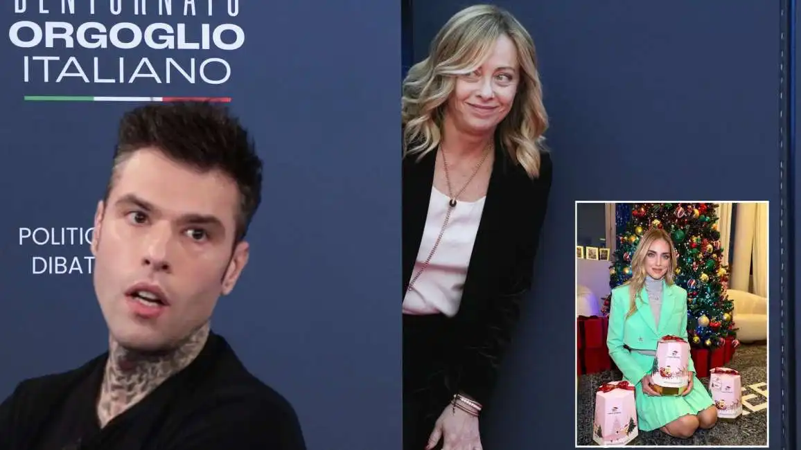 fedez chiara ferragni giorgia meloni pandoro balocco