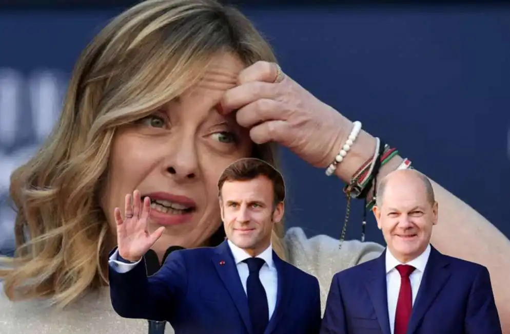 giorgia meloni emmanuel macron olaf scholz