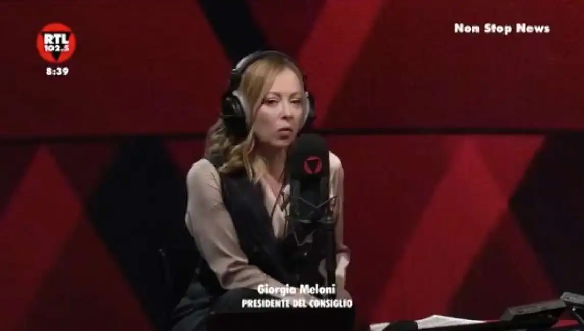 giorgia meloni rtl 102.5